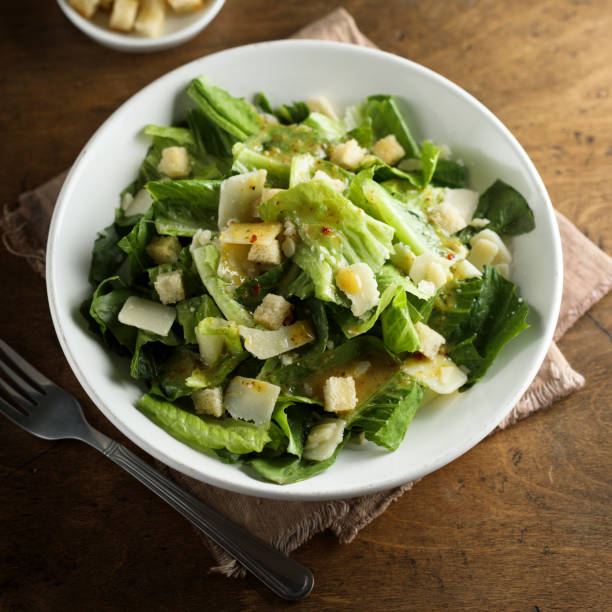 istock Green salad with croutons 1316942328