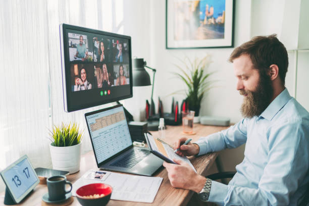 istock Home office during COVID-19 pandemic 1316942351