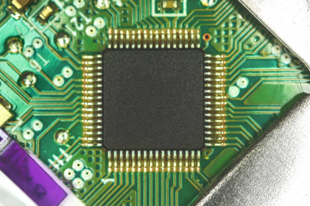 istock Mockup for microcircuit inside laptop, blank microcircuit template photo 1316945697
