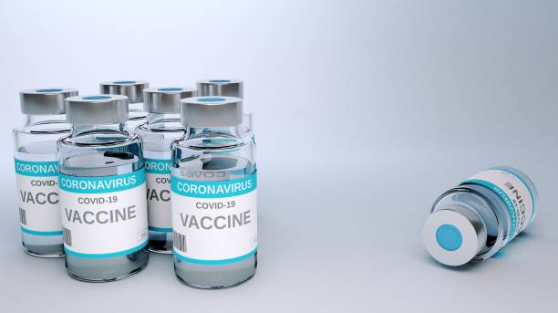 istock Creative design for Coronavirus vaccine background. Covid-19 corona virus vaccination with vaccine bottle, 3d Rendering 1316946836