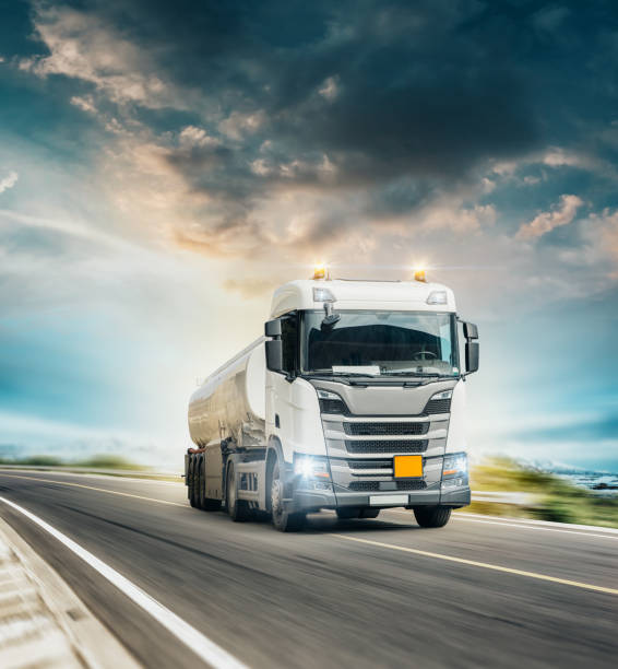 istock Lorry Traffic Transport on motorway in motion 1316947558