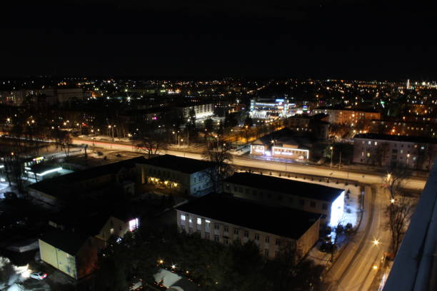 istock Solnechnogorsk city center in the evening 1316949742
