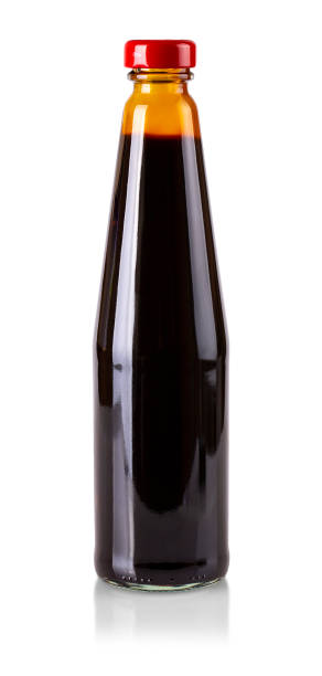 istock Bottle of dark soy sauce isolated on white background 1316951998