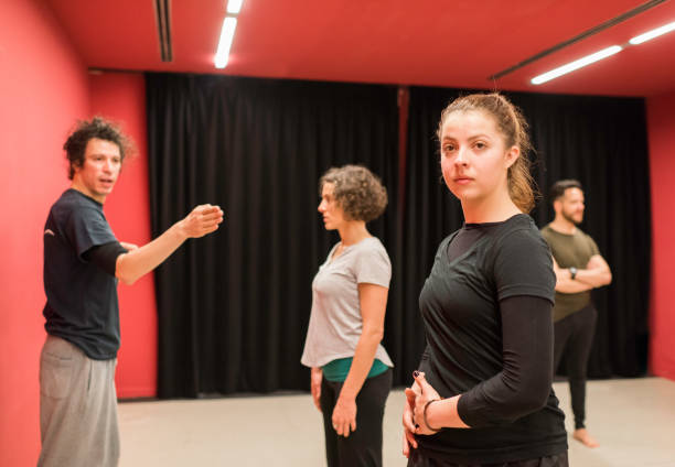 istock Woman standing in dance class 1316958755