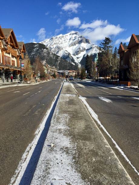 istock A quiet Banff Avenue during the first COViD Lockdown. 1316976456