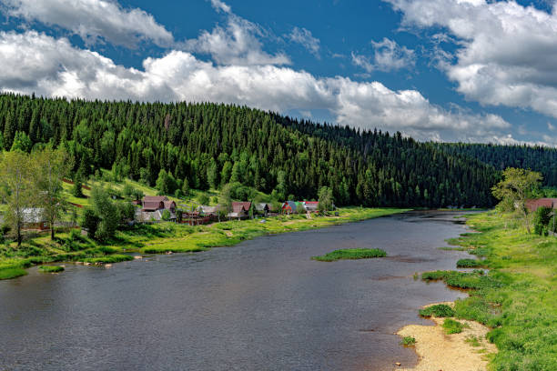 istock Us'va River in the Urals, Russia 1316981225