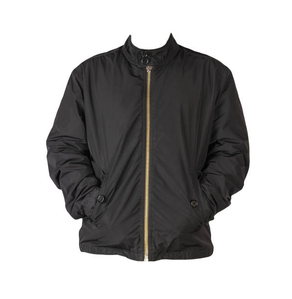 istock mens bomber jacket isolated on white background. fashionable clothes 1316982866