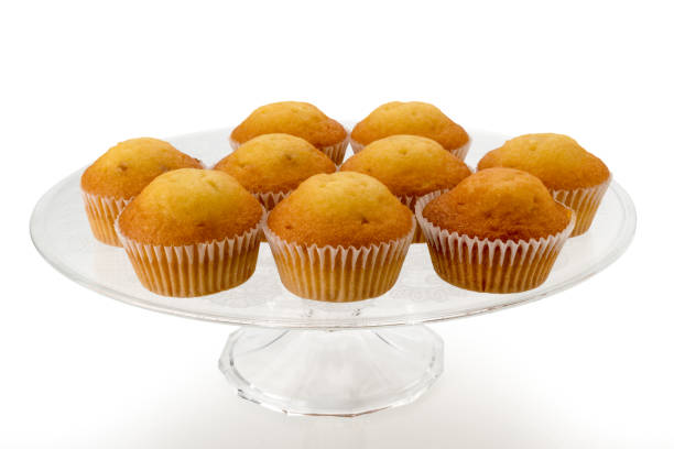 istock Muffins on clear glass raised plate 1316993791