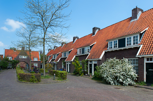 The Dreyershofje from 1938 in Amersfoort, a number of houses built in the style of the architectural Amsterdam School.