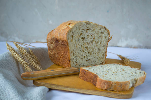 istock whole grain bread with flax seeds and rye sourdough. still life in a rustic style 1317006839