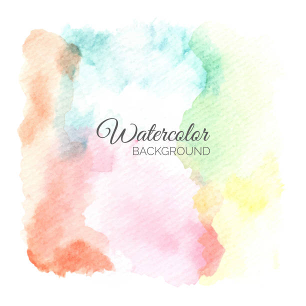 istock Hand painted of colorful watercolor background. 1317008962