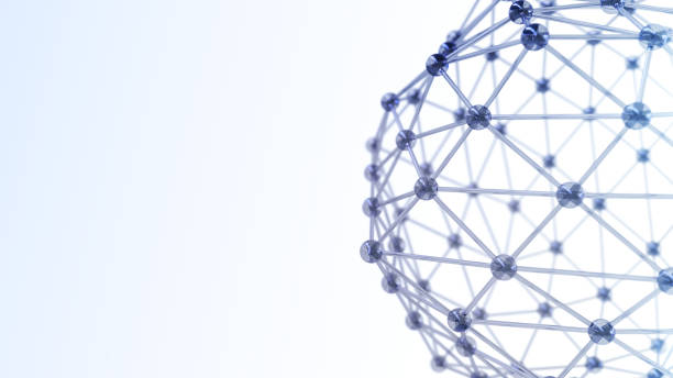 istock Geometrical structure made of lines and dots. 1317011997
