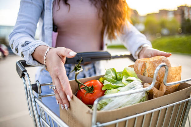 istock Groceries shopping. 1317012100