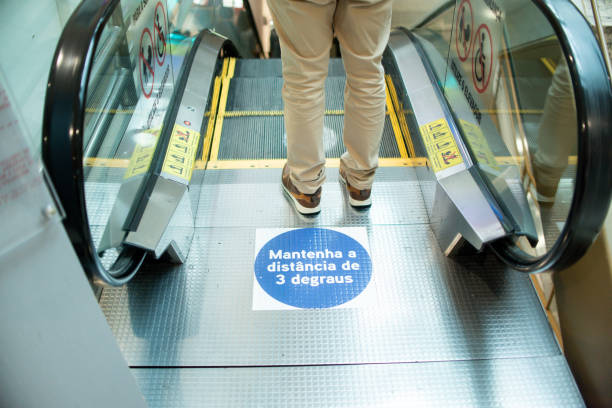 Social distance sign - Keep 3 steps away