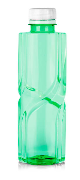 istock Plastic green bottle isolated on white background 1317027973