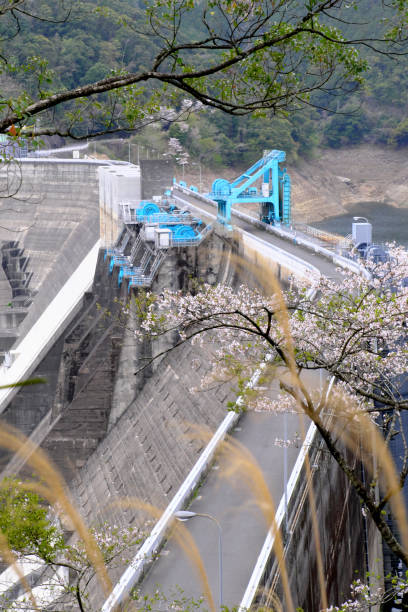 istock Scenery of Tsuruta Dam seen from above 1317037303