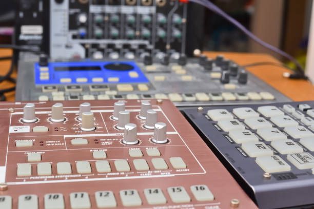 istock Professional electronic synthesizers and sampler for creating electronic music 1317051069