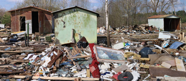 istock A garbage dump and abandoned metal shed garage 1317052966