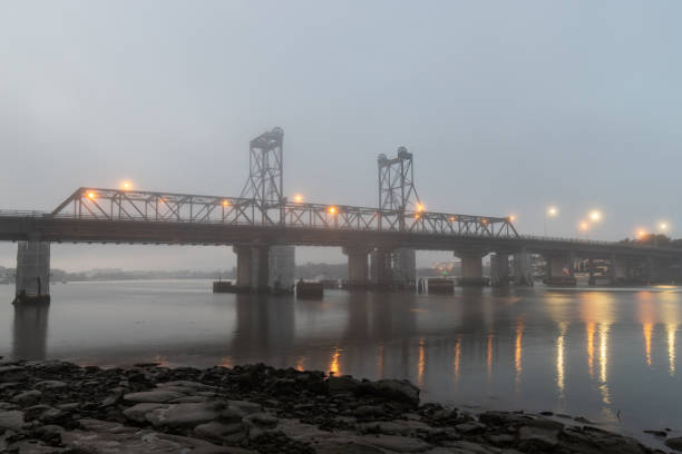 istock Ryde Bridge in fog 1317056537
