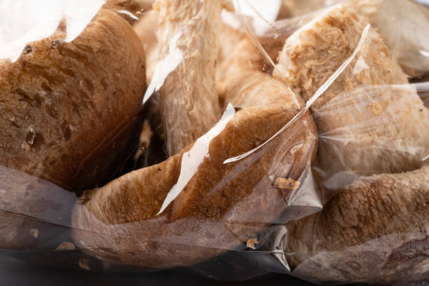 istock Shiitake mushrooms in a plastic bag 1317059137