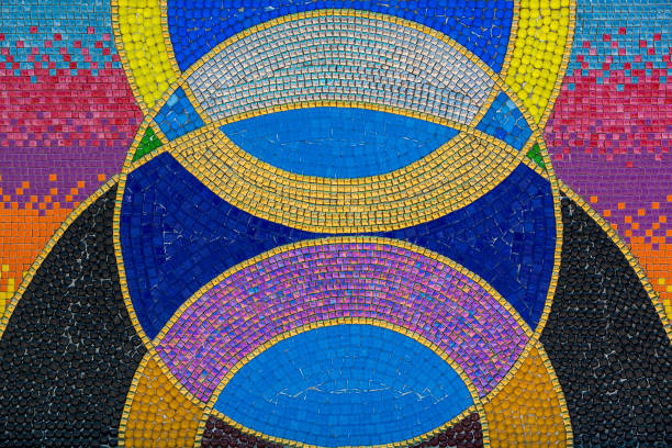 istock Beautifully decorated colored tiles in a Thai temple 1317066719