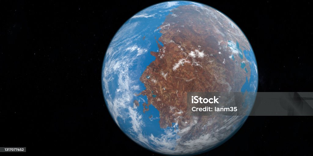Pangaea or Pangea Earth Supercontinent Globe - Navigational Equipment Stock Photo