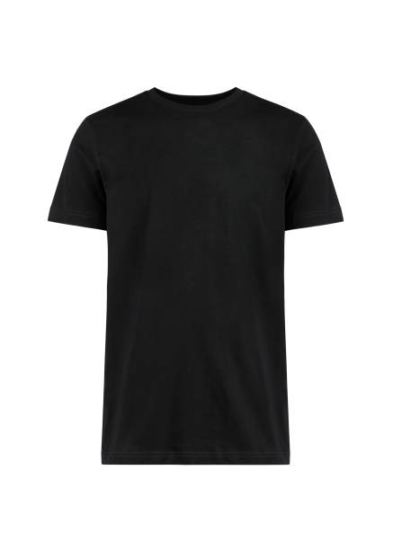 istock Men's black blank T-shirt template 1317077832