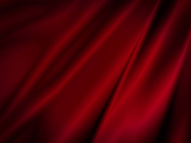 ilustracja z tkaniny jedwabnej (czerwona) - satin red silk backgrounds stock illustrations