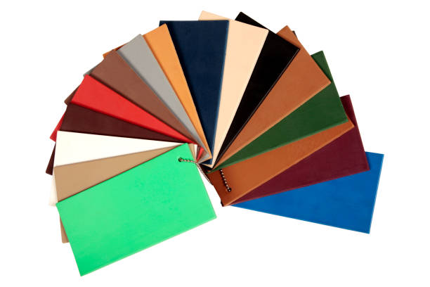 istock Colour swatches book isolated on white background. 1317080594