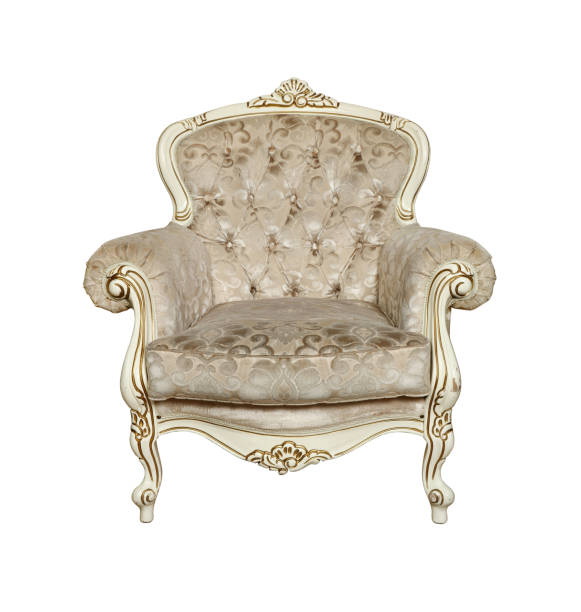 istock White tufted retro Chesterfield armchair isolated 1317083580