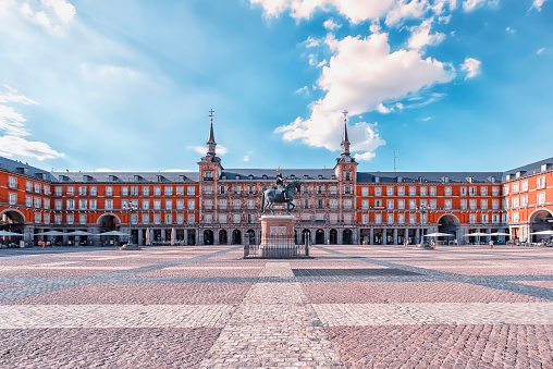 Plaza Mayor in Madrid city, Spain