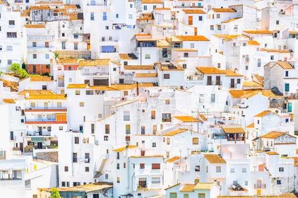 traditional white houses village White houses in Casares village, Andalusia casares photos stock pictures, royalty-free photos & images