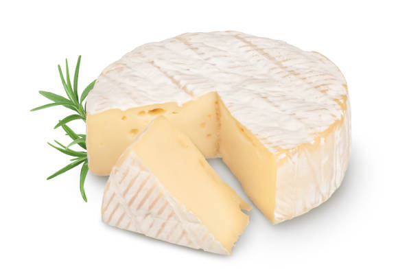 istock Camembert cheese isolated on white background with clipping path and full depth of field 1317102752