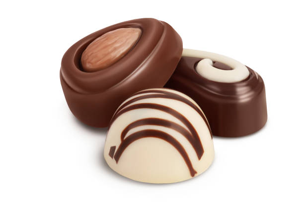 istock Chocolate candy isolated on white background with clipping path and full depth of field 1317104029