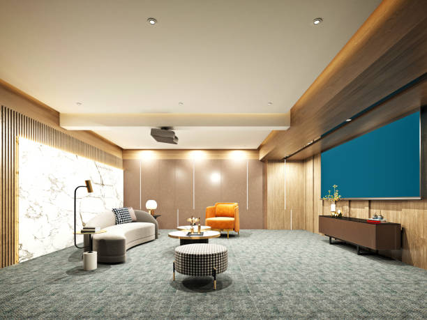 istock 3d render home cinema room 1317104136