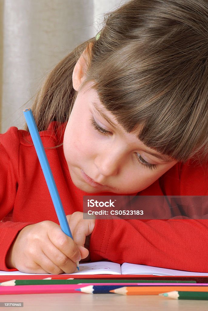 Menina desenho. - Foto de stock de Adulto royalty-free