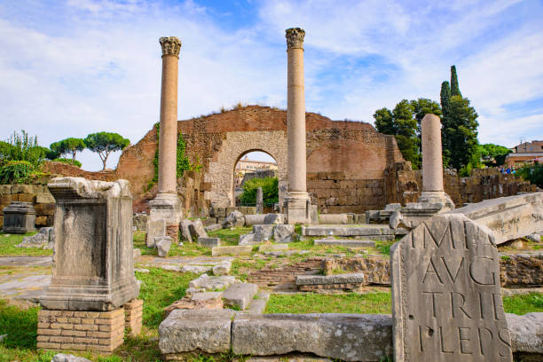 istock Roman Forum, a forum surrounded by ruins in Rome, Italy 1317105077