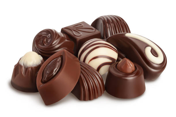 istock Chocolate candy isolated on white background with clipping path and full depth of field 1317114555