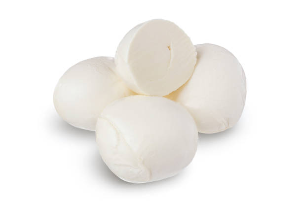 istock Mozzarella cheese sliced with basil leaf isolated on white background with clipping path and full depth of field 1317115589