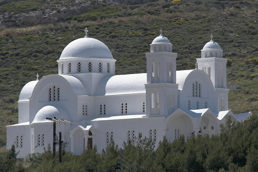 Cycladic church on Paros in Cyclades Islands in Greece, Europe