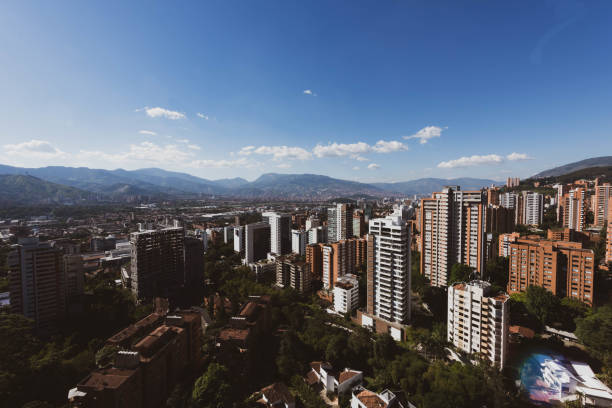 istock Panoramic landscape with buildings and blue sky. 1317123064