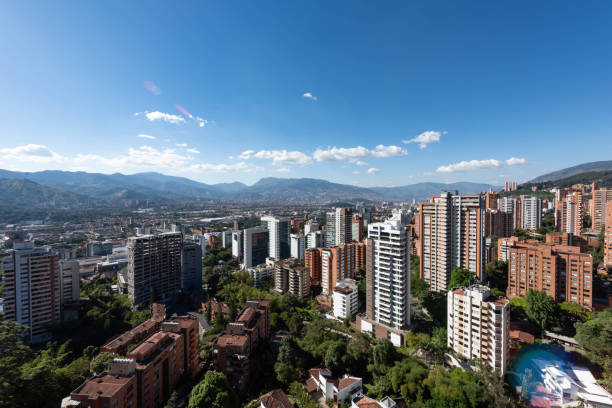 istock Panoramic landscape with buildings and blue sky. 1317123087