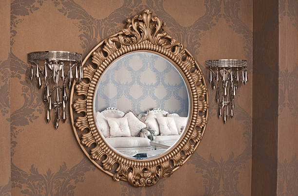 istock Antique Wood Framed Mirror 131712584