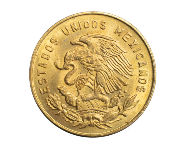 istock Mexico five centavos coin on a white isolated background 1317126397