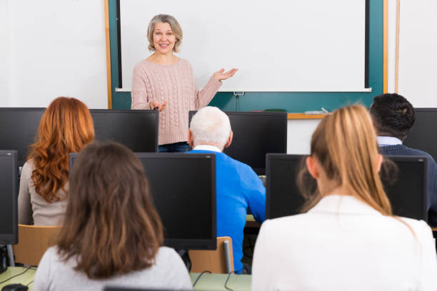 istock Mature female coach lecturing 1317126698
