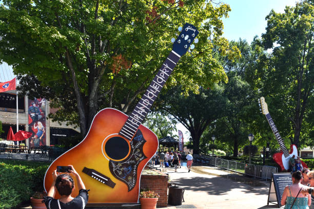 tourists at the grand ole opry house in nashville, usa - tennessee house nashville residential structure imagens e fotografias de stock