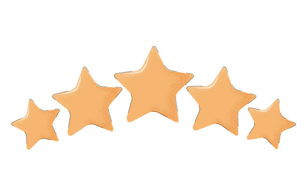 istock Five stars customer product rating. Flat icon for apps and websites. Quality rating bright icon, five yellow stars. 1317132558