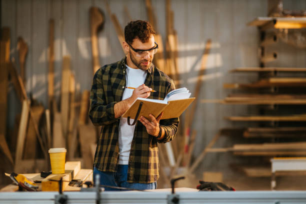 istock Portrait of a carpenter working 1317133544