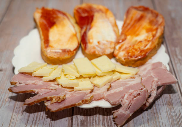 istock Sandwiches and and sliced sausage and cheese 1317136093