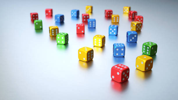 istock A group of colorful metallic gambling dice, spread randomly on a shiny surface 1317138427
